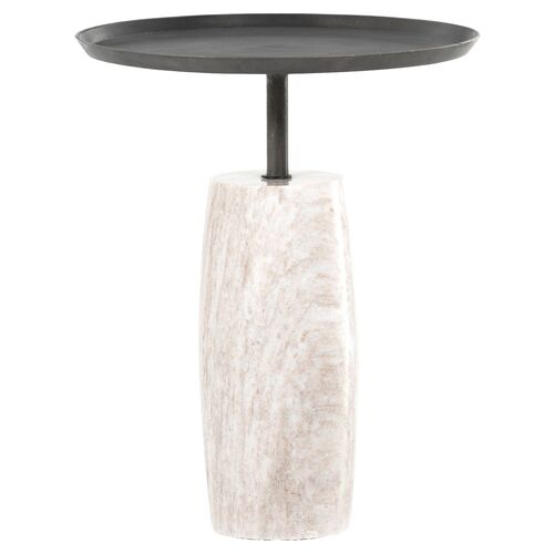 Remy Marble End Table, Gray~P77630220