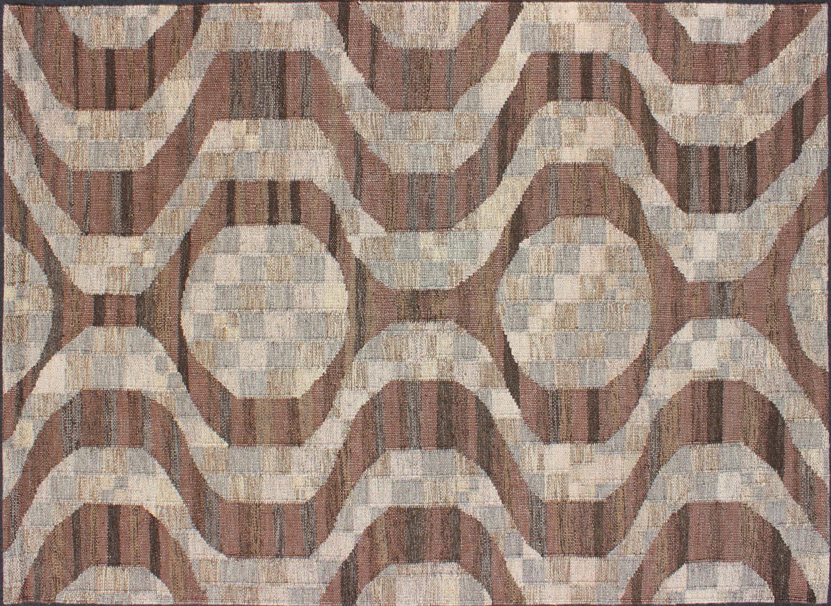 Scandinavian Flat-Weave Rug 6'2 x 8'9~P77585028