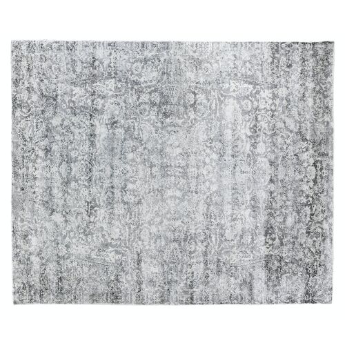 Link Hand-Knotted Rug, Gray