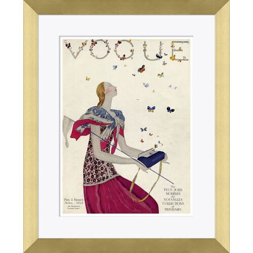Vogue Magazine Cover, Woman Releasing Butterflies~P77603118