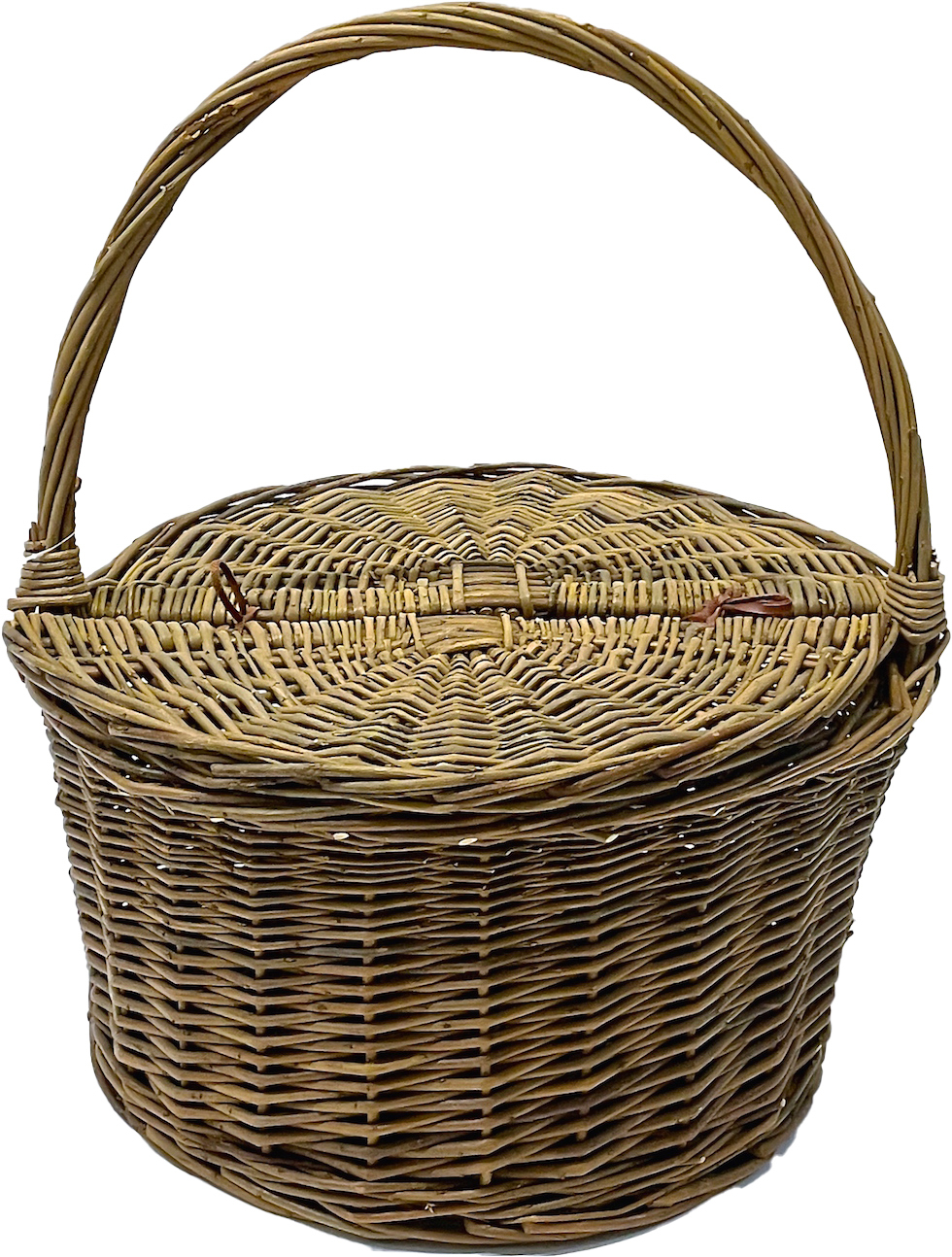 Double Lidded Carrying Basket