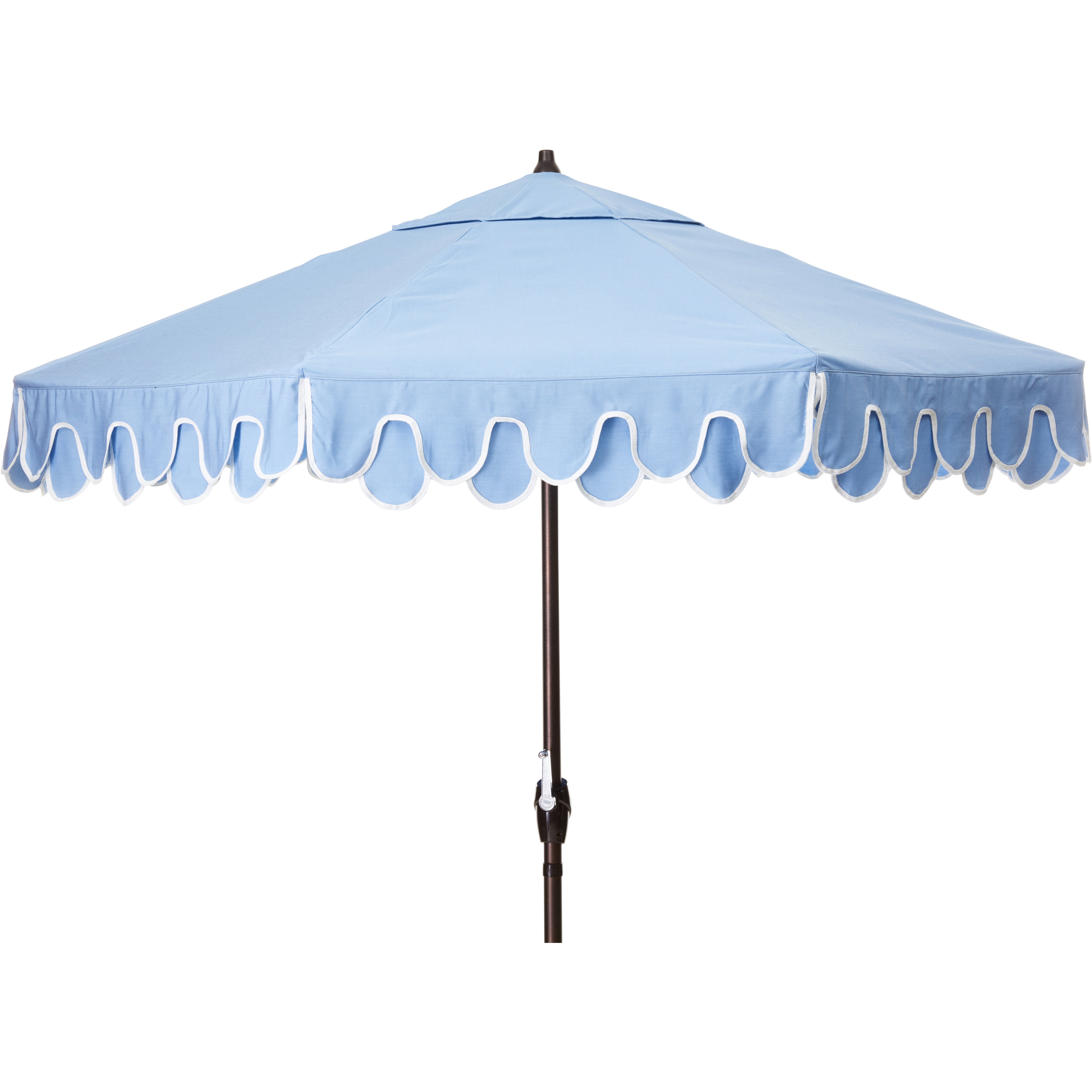 light blue patio umbrella Base great shade coverage AMMSUN 7.8ft Beach & Patio