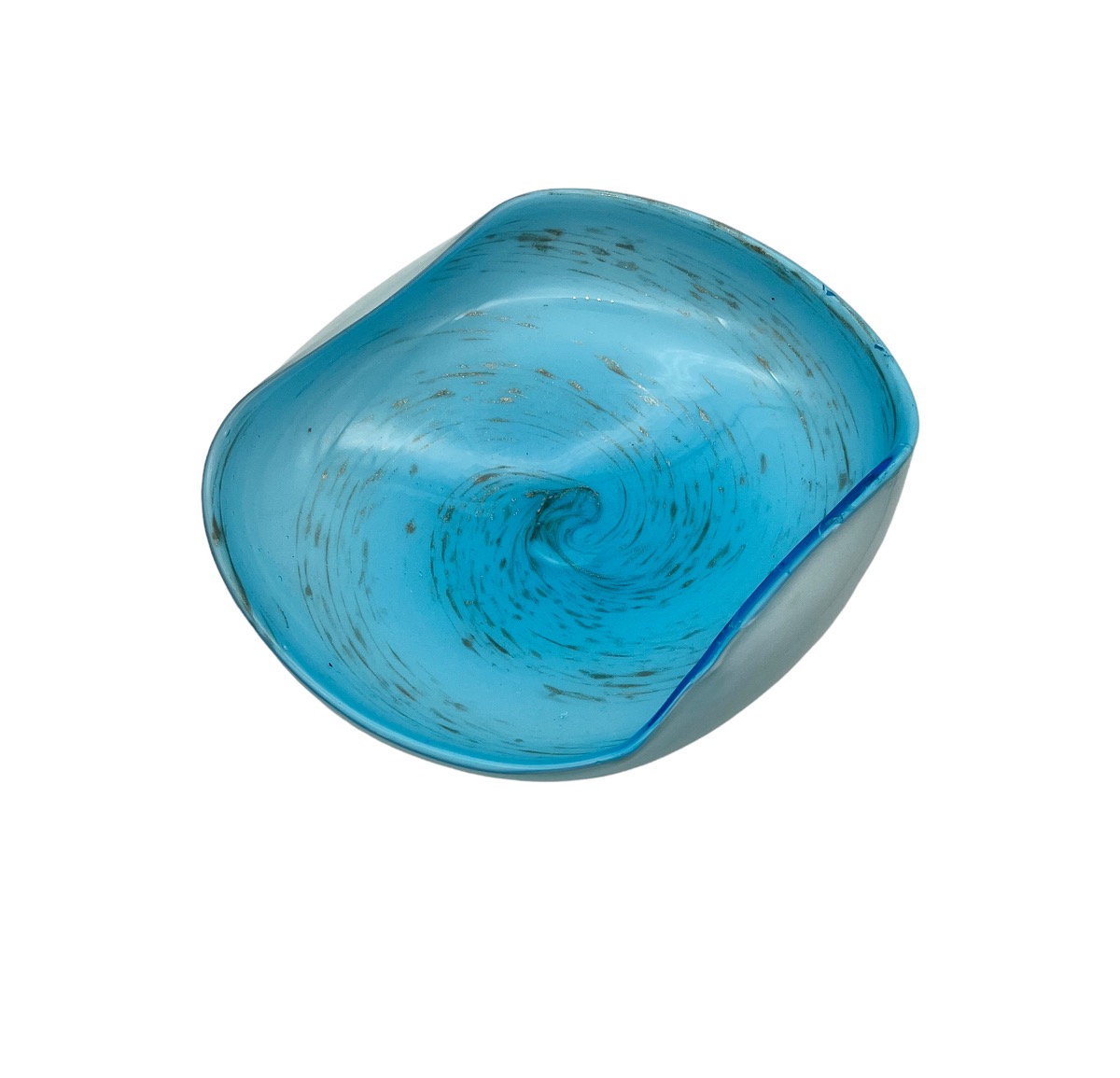 C. 1960s Italian Blue Murano Glass Bowl~P77654788
