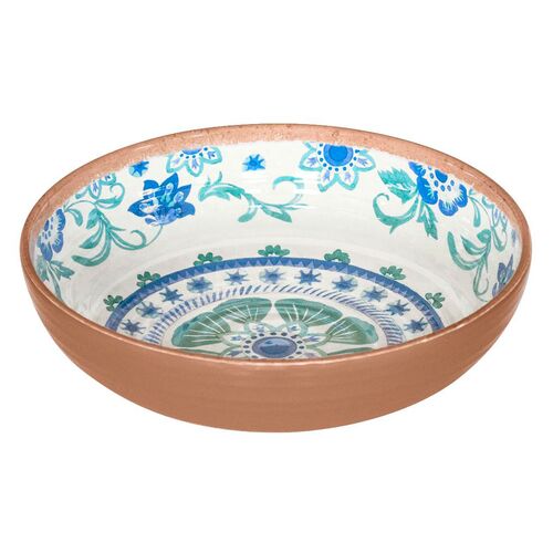 S/6 Claudia Floral Bowl, Turquoise~P77649876
