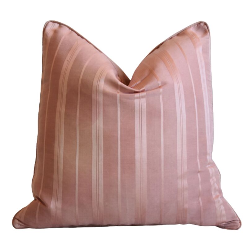 English Gainsborough Silk Stripe Pillow