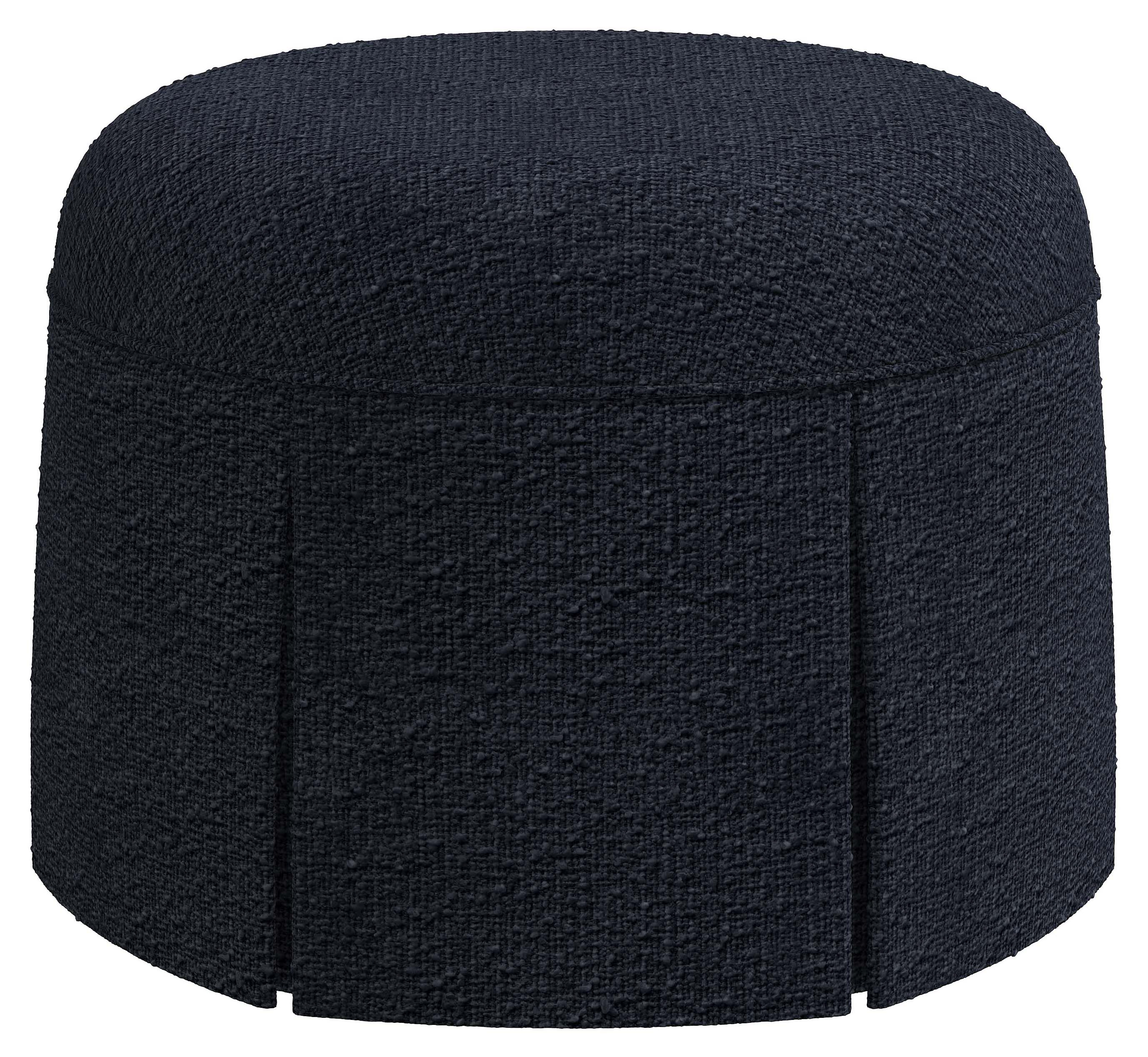 Liza Linen Skirted Ottoman | One Kings Lane