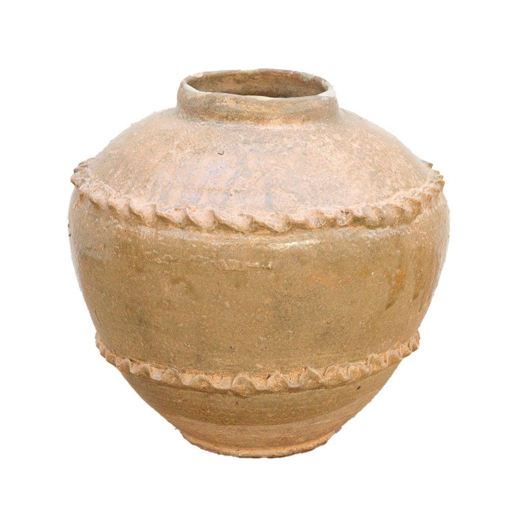 Antique Asian Pottery Storage Jar~P77755240