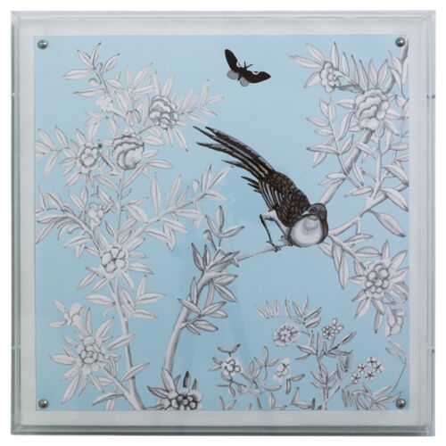 Blue Chinoiserie III Print, 20" x 20"