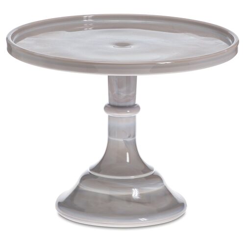 9" Cake Stand, Gray Marble~P77323992