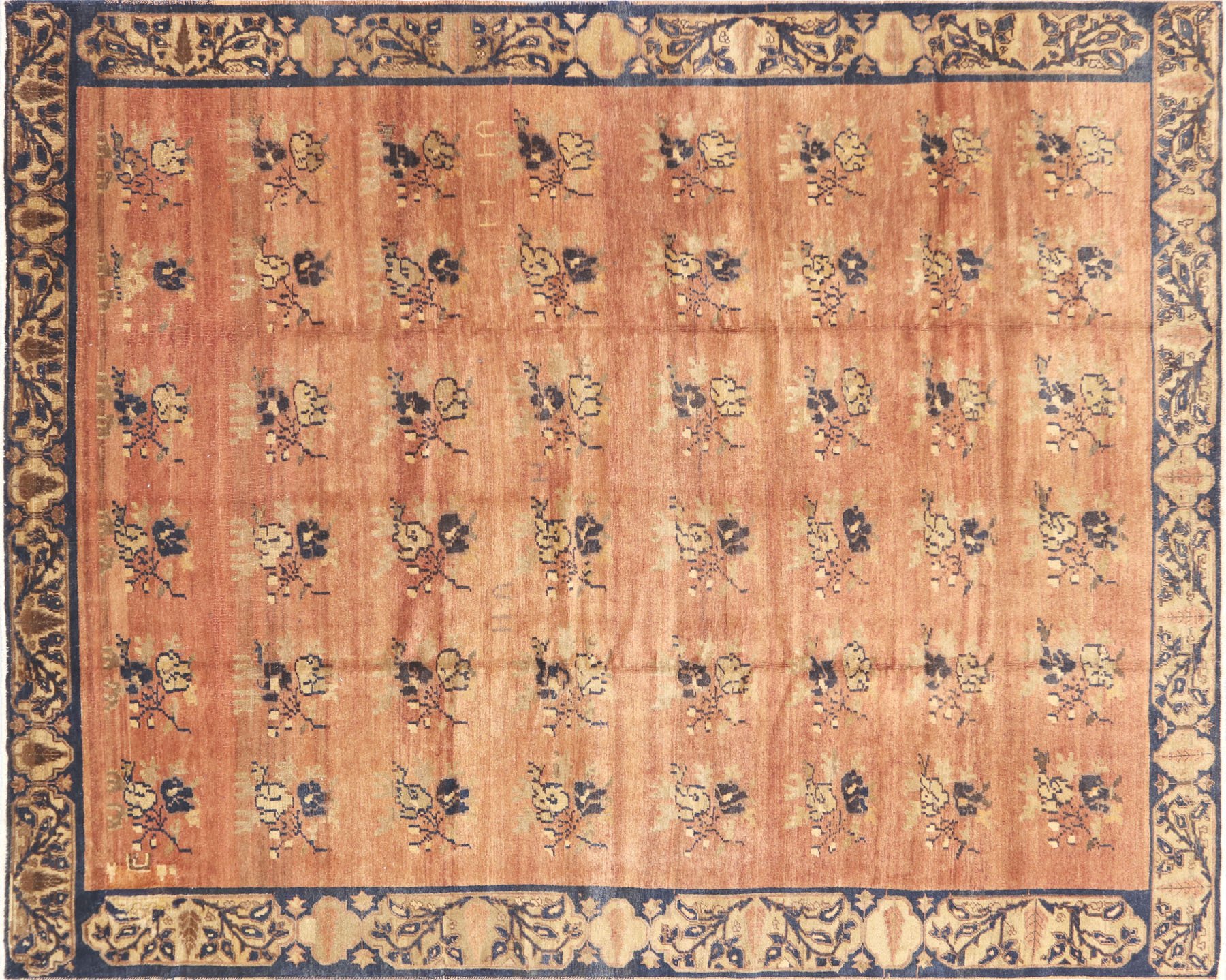 1960s Turkish Oushak Carpet, 9'8" x12'1"~P77600547