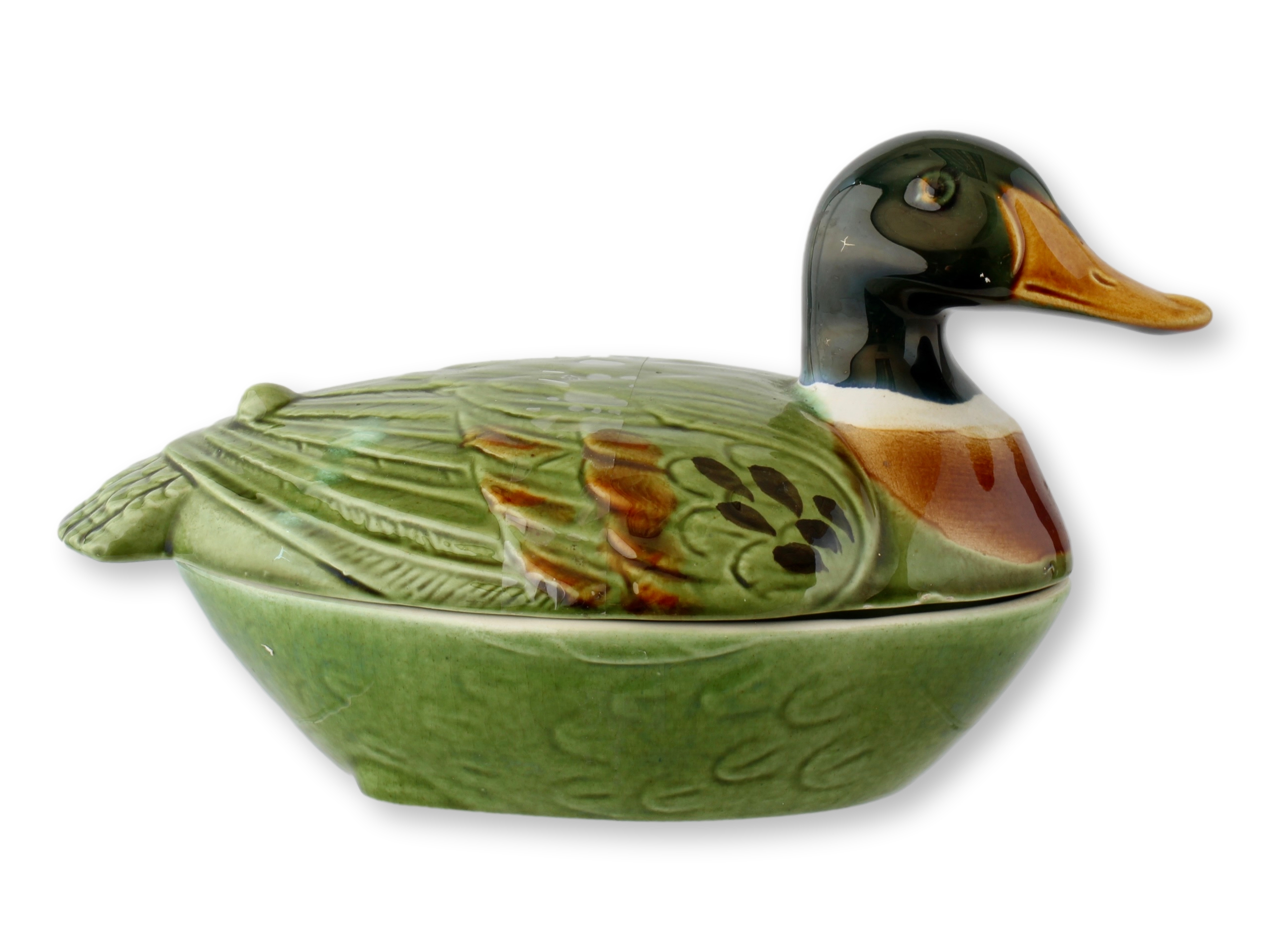 French Majolica Mallard P��t���� Tureen~P77718615