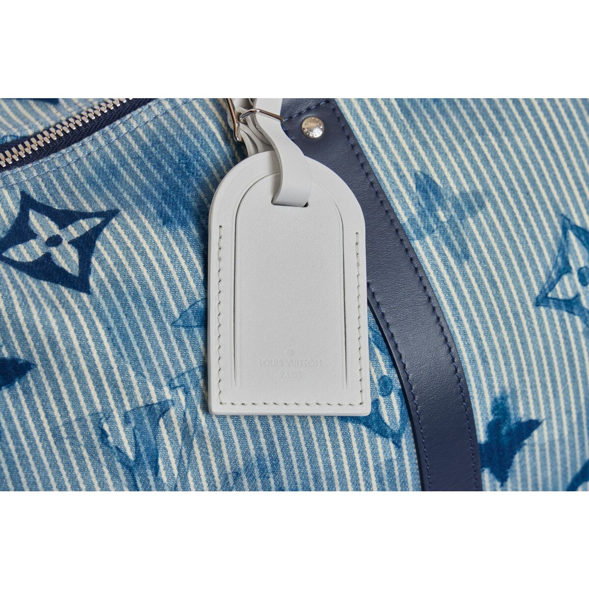 Louis Vuitton Keepall Bandouliere 50 Clouds Blue Monogram Weekend Travel  Bag