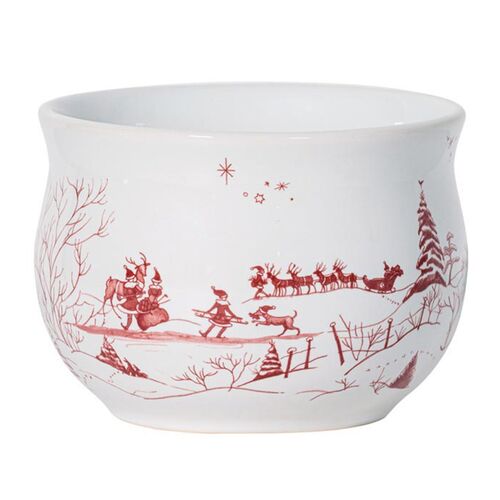 Country Estate Winter Frolic Comfort Bowl, Ruby Country Estate Winter Frolic Comfort Bowl, Ruby