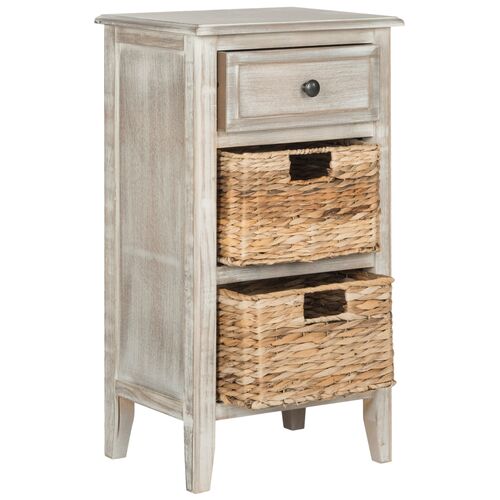 Everly Nightstand, Antiqued White~P46024602