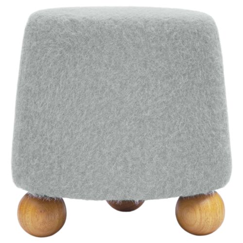 Parven Faux Mohair Stool