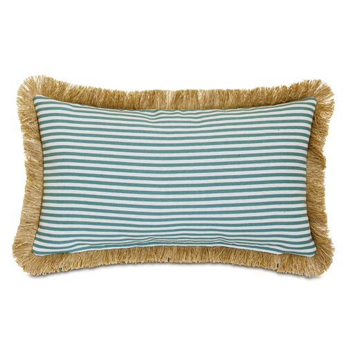 Ahoy Lumbar Outdoor Pillow, Mint~P77612672