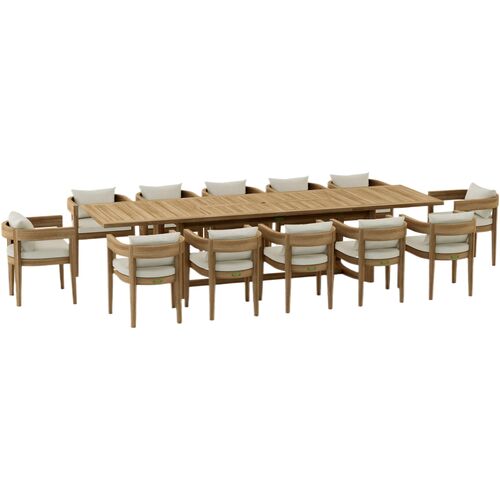 13 Piece Solterra Extension Dining Table Set 13 Piece Solterra Extension Dining Table Set