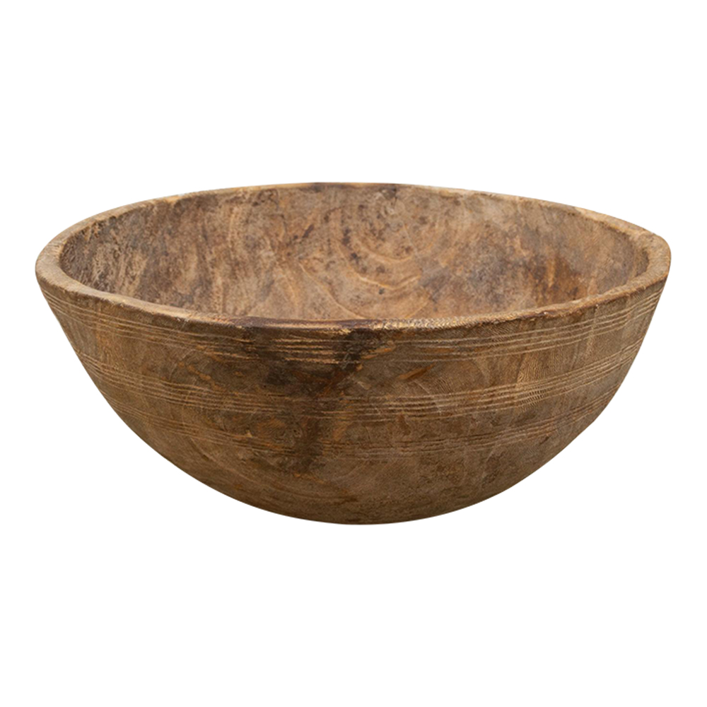 African Burr Wood Primitive Bowl~P77650820