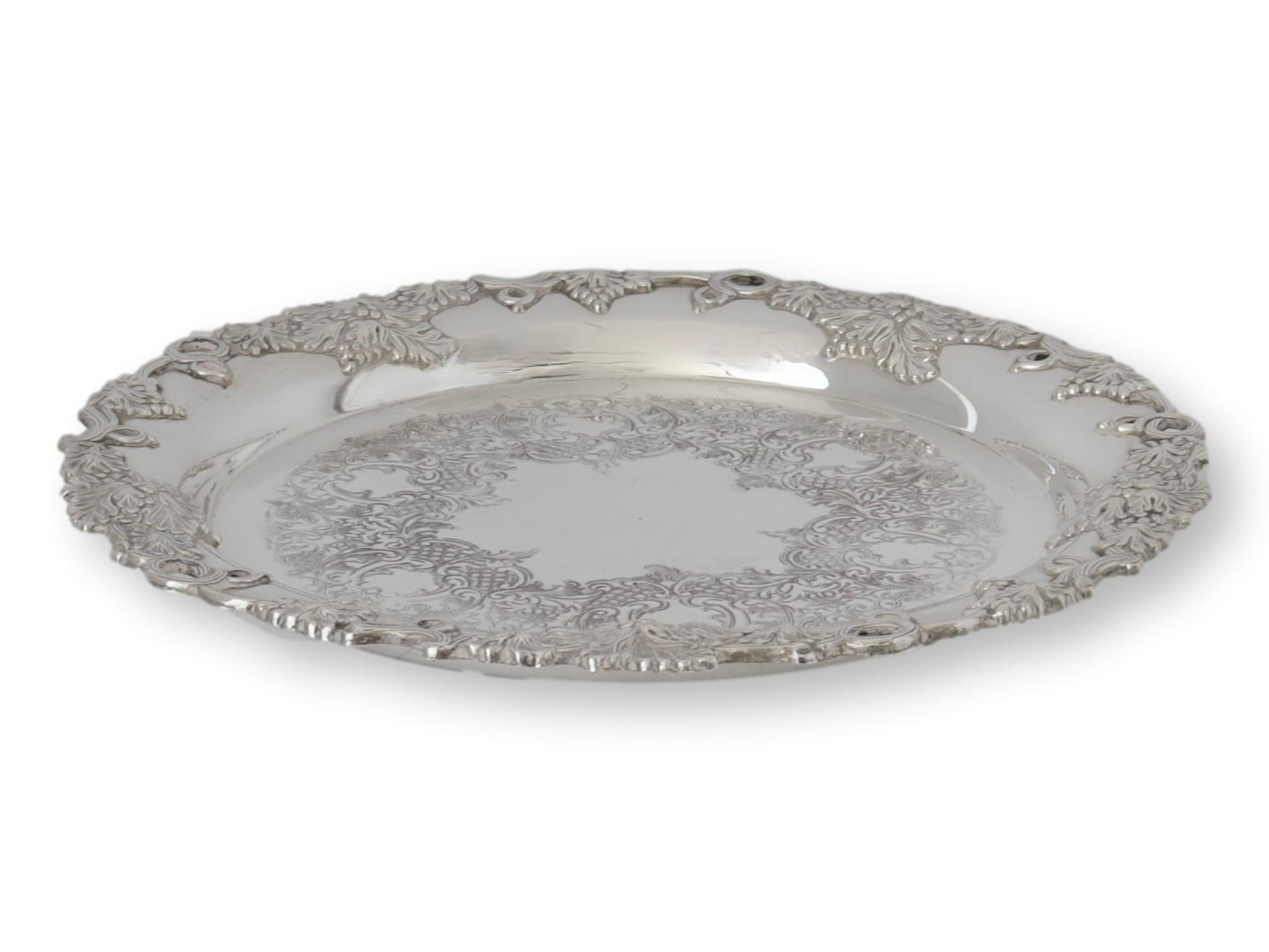Small English Silver-Plated Drinks Tray~P77675723