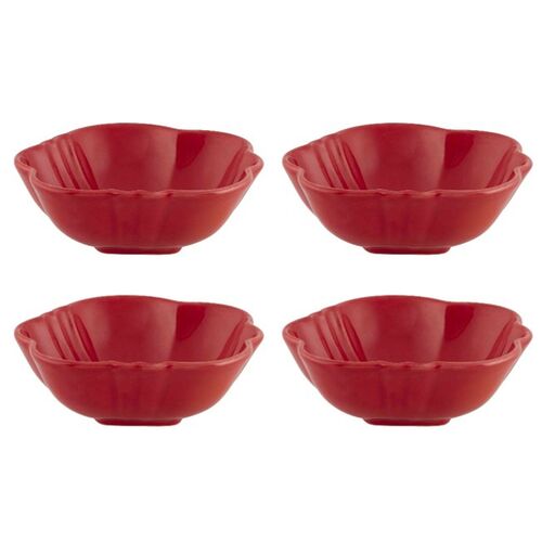 S/4 Tomato Bowls, Red