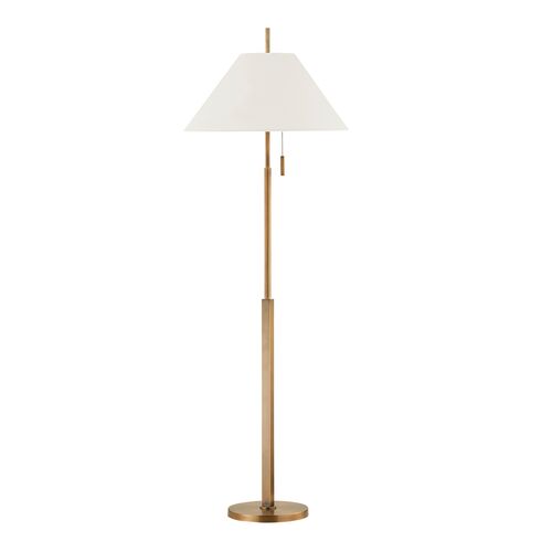 Clic Floor Lamp, Patina Brass