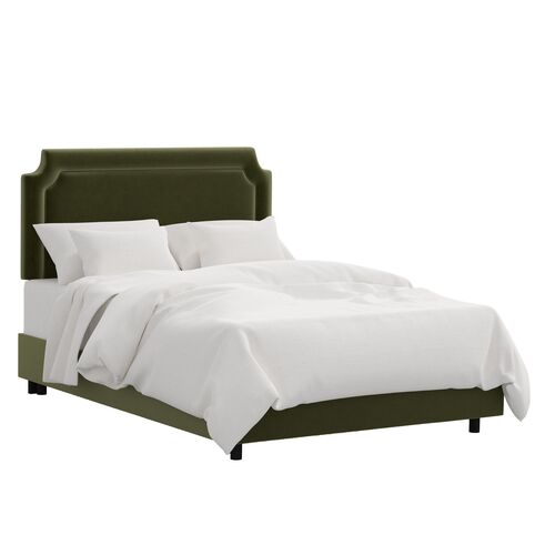 Morgan Bed, Performance Velvet Morgan Bed, Performance Velvet