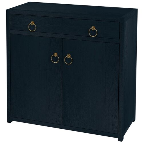 Sully 2-Door Cabinet w/ Drawer, Navy