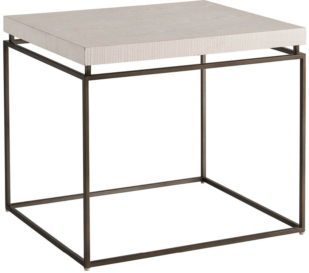 Gracie Oak End Table, Rustic White One Kings Lane