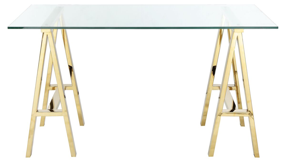 brady desk polished gold