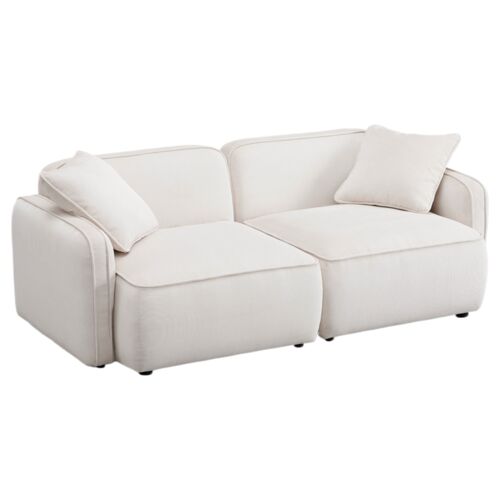 Xenon 2-Piece Corduroy Velvet Modular Loveseat