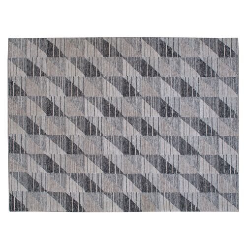 Skye Flat-Weave Rug, Gray~P77606393~P77606393