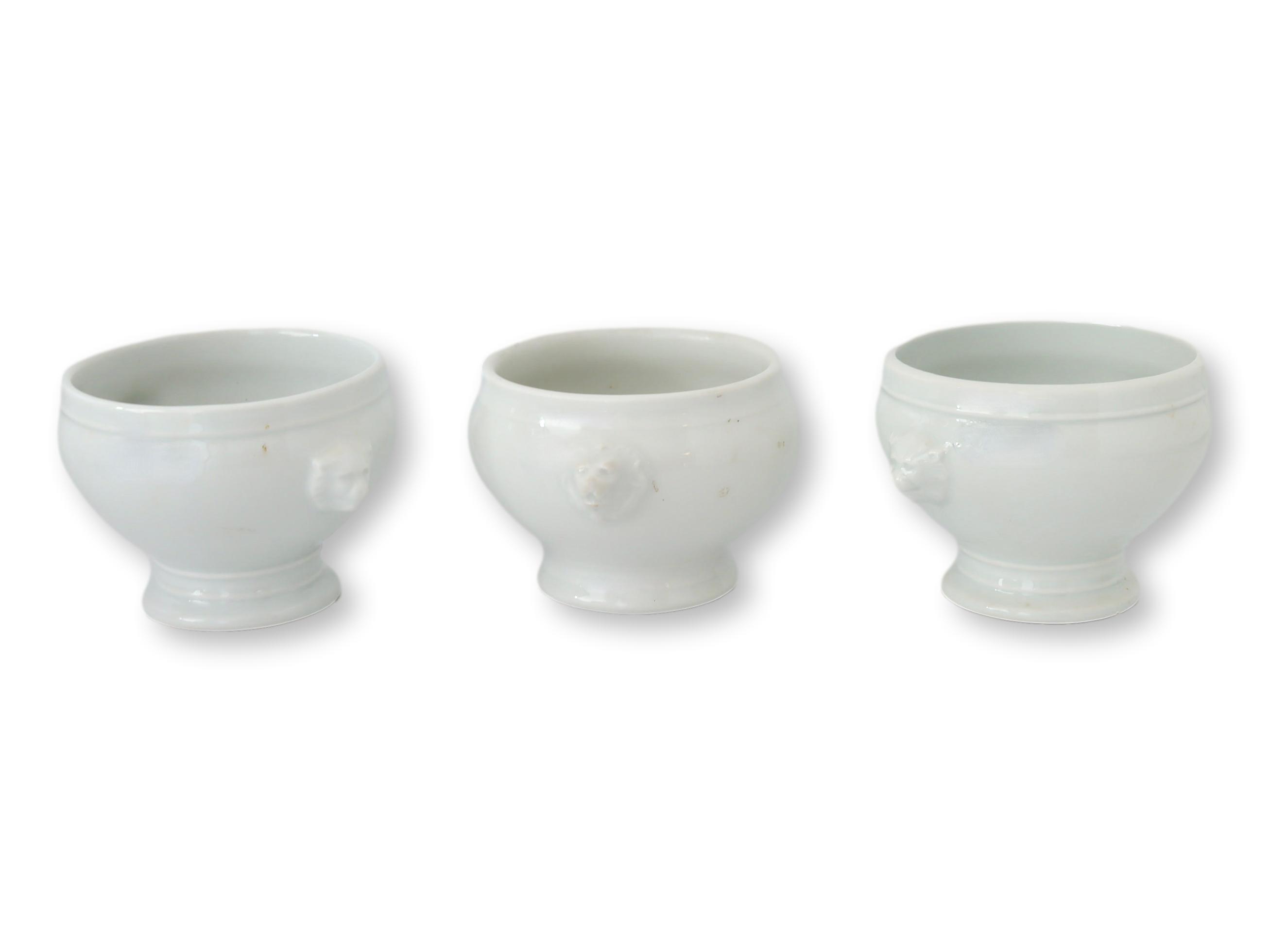 French Porcelain Lion Soup Bowls, S/6~P77671884