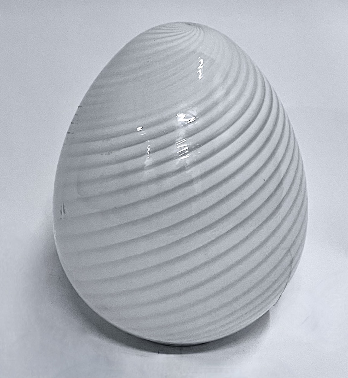 MCM Vetri Murano Swirl Glass Egg Lamp~P77683148