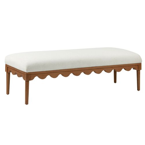 Riley Scalloped Bench Riley Scalloped Bench