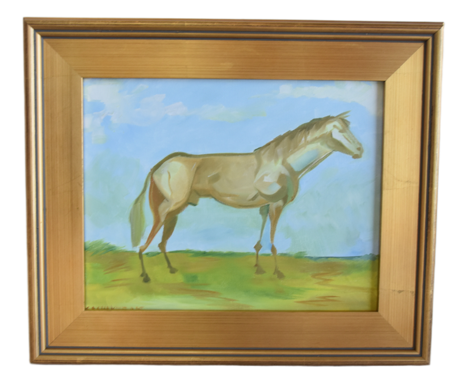 Contemporary Modern Horse Oil Painting~P77729979