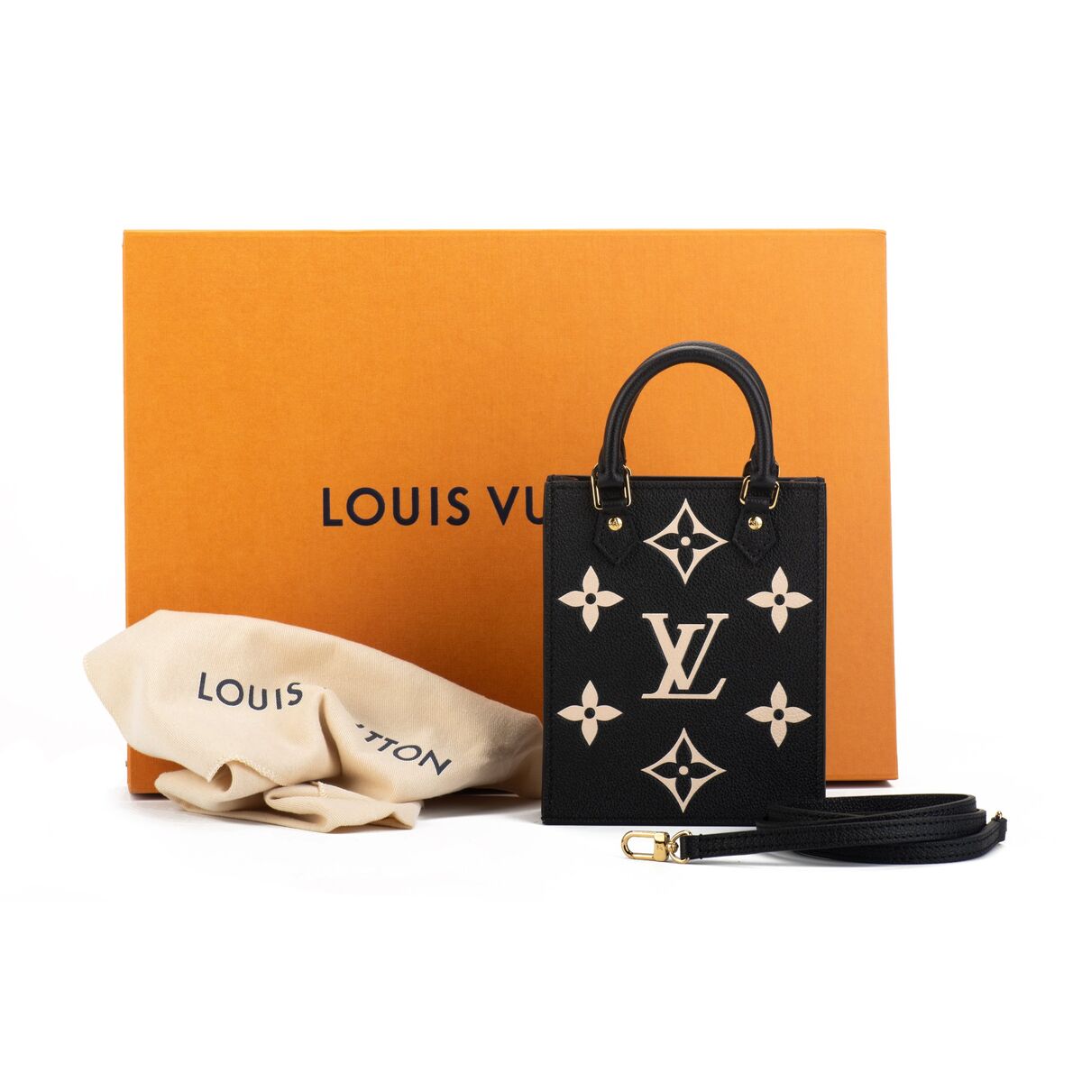 Louis Vuitton Mini Monogram Nano Petit Sac Plat with Strap Mini