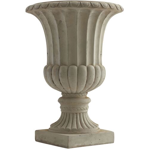 20.25" Large Sand Colored Urn~P111113208