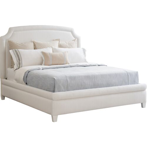 Laguna Avalon Upholstered Bed, White~P111120158