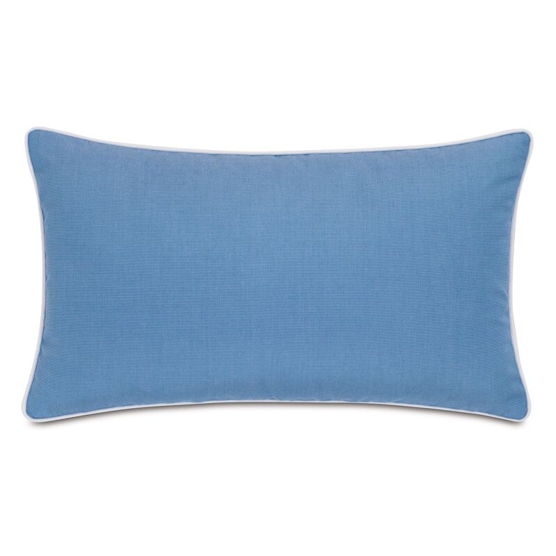 Riley 13x22 Lumbar Outdoor Pillow, Blue
