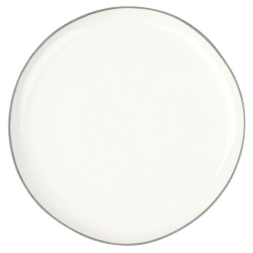 S/4 Abbesses Salad Plates, White/Gray~P77452236