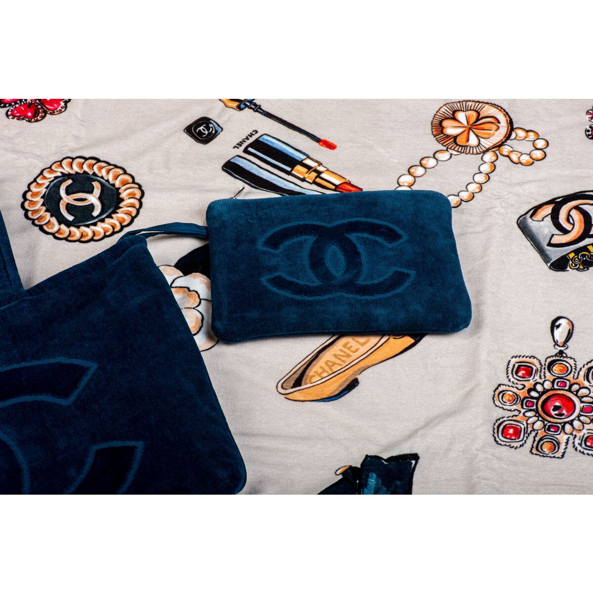 Chanel New Blue Beach Set Icons Design