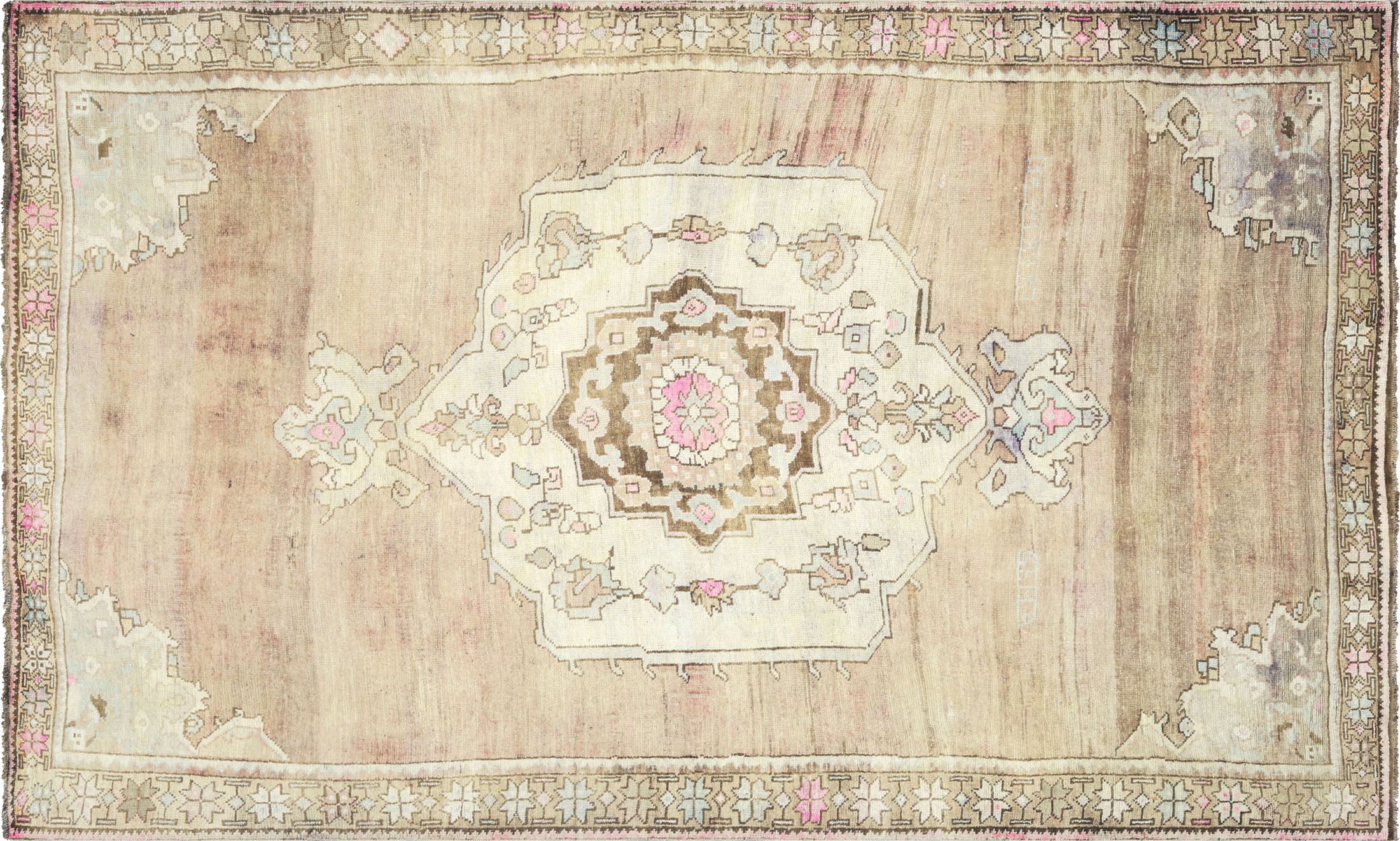 1960s Turkish Oushak Rug - 7'5" x 12'4"