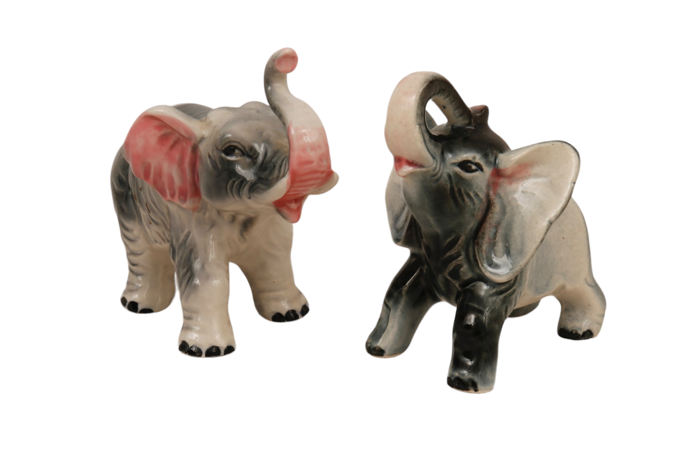 Pair of Japanese Ceramic Elephants~P77697537