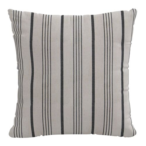 Alcot Stripe Pillow, Graphite~P77604119