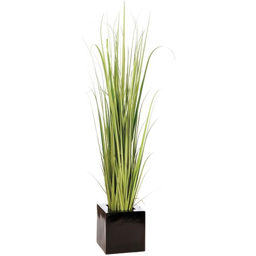 92" Reed Grass in Fiber Cement Planter, Faux