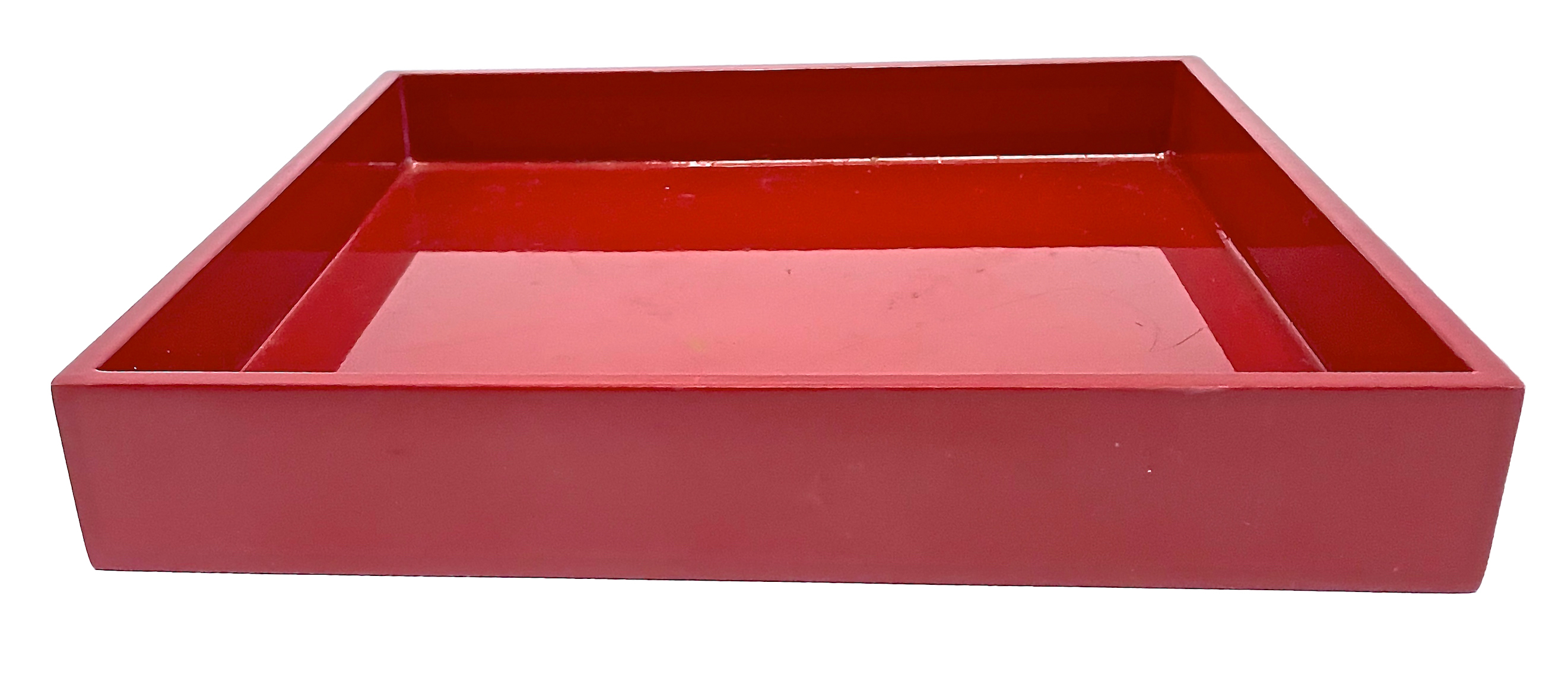Red Acrylic Square Tray~P77662748