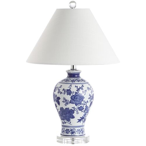Shalia Chinoiserie Table Lamp, Blue/White