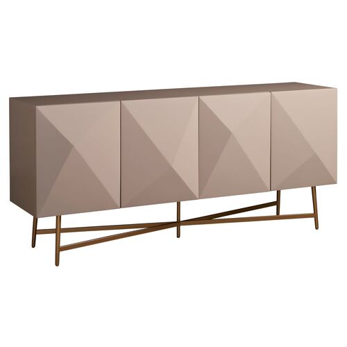 Runway Console/Sideboard, Taupe Lacquer~P77596767