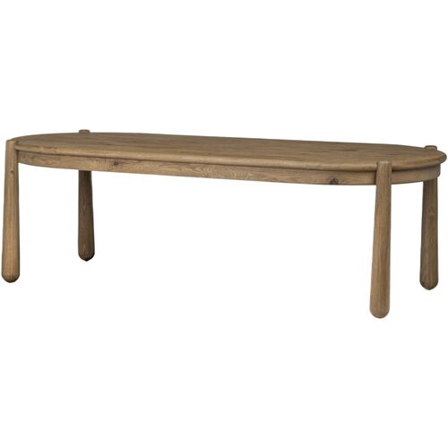 Salvador Dining Table, Aged Smoked Resawn Oak