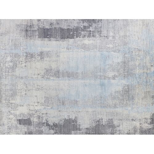 Nora Hand Knotted Rug, Blue/Gray Nora Hand Knotted Rug, Blue/Gray